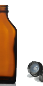 500ml amber bottle with black cap