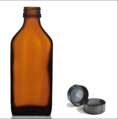 500ml amber bottle with black cap